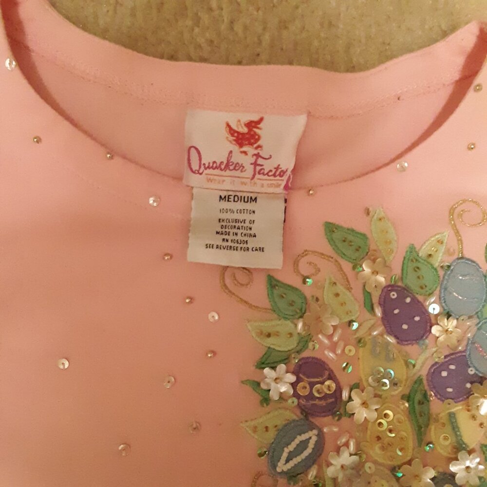 Quaker Factory Easter shirt - Picture 2 of 3